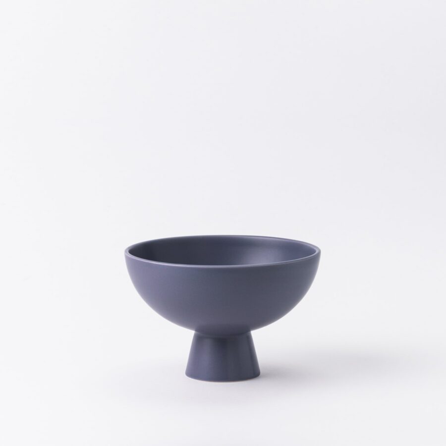 Medium Purple Ash Modern Pedestal Bowl