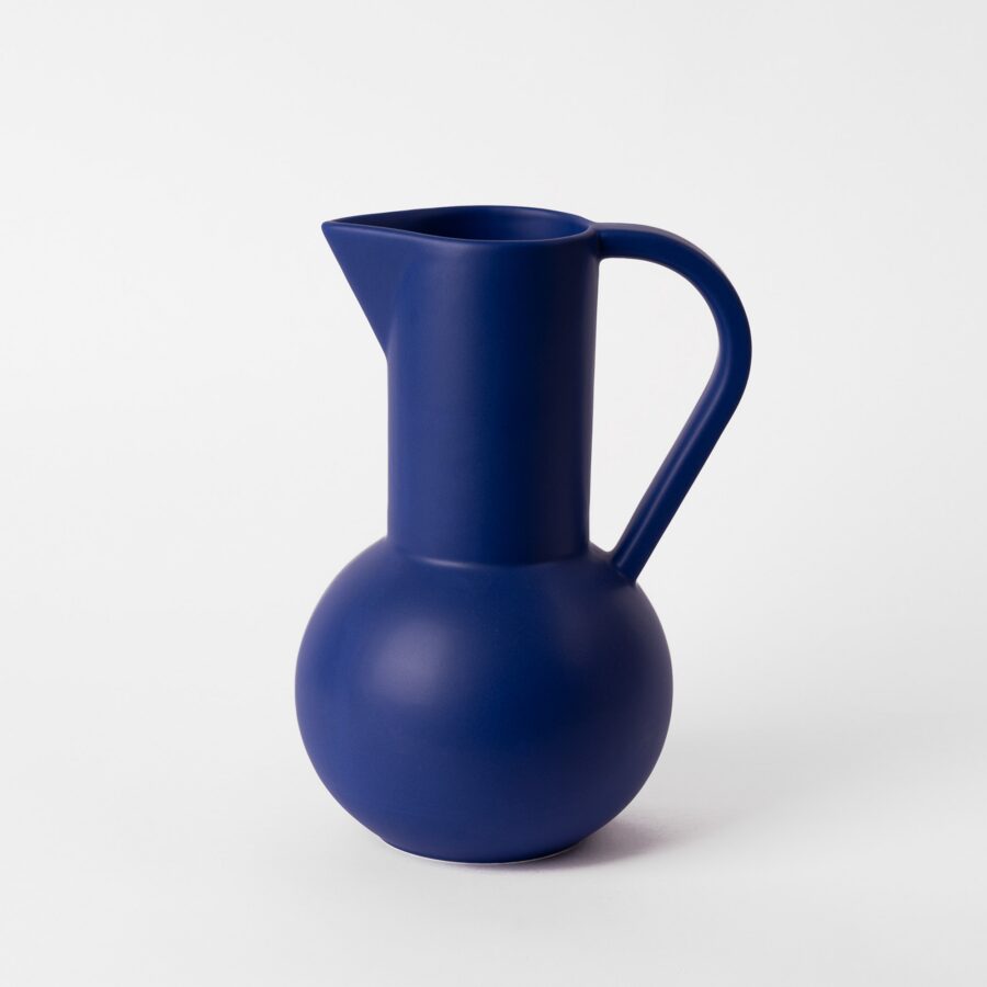 Large Horizon Blue Tall-Neck Rounded Serving Jug