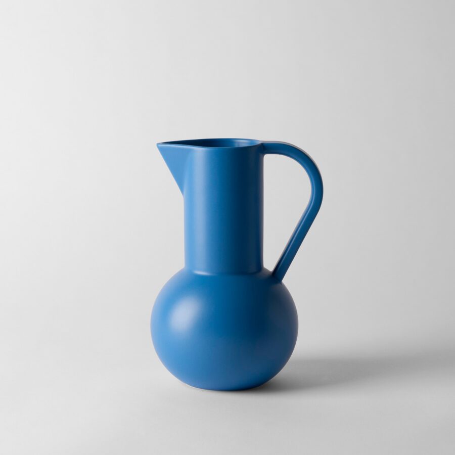 Electric Blue Rounded Silhouette Pitcher - Medium