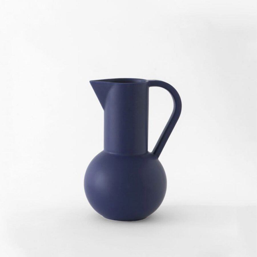 Medium Blue Tall-Neck Rounded Serving Jug