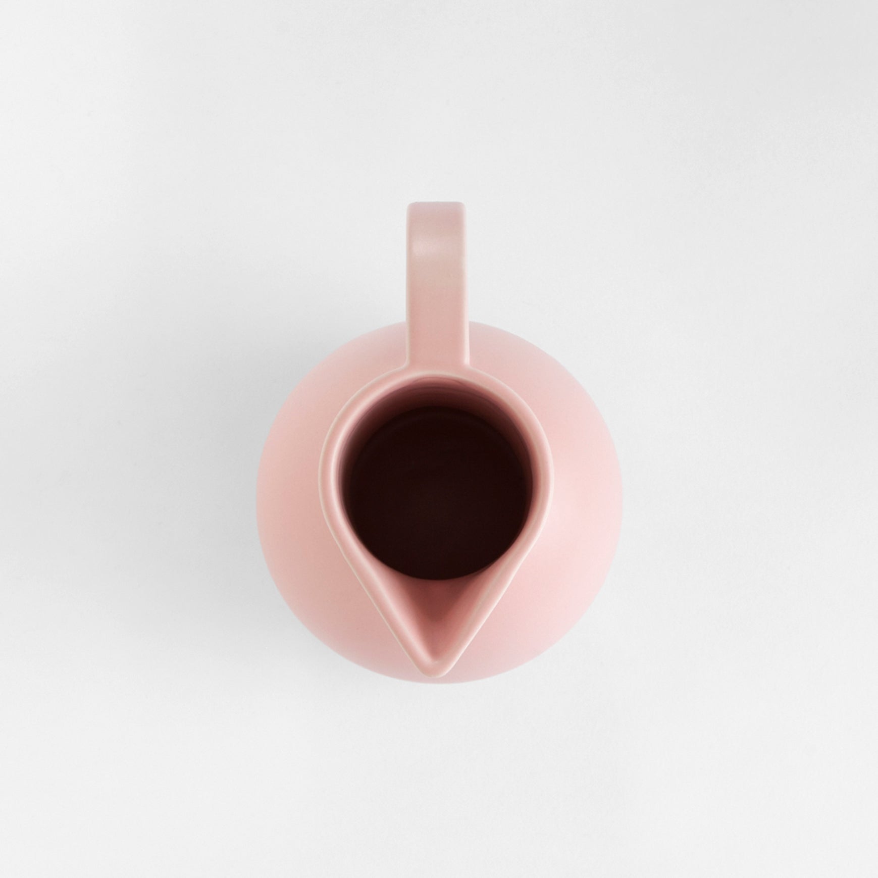 Coral Blush Globe-Base Pouring Jug - Medium - Image 2