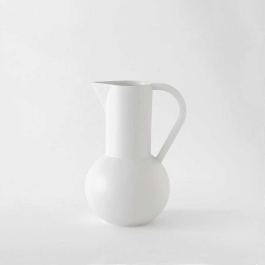 Medium Vaporous Grey Tall-Neck Rounded Serving Jug