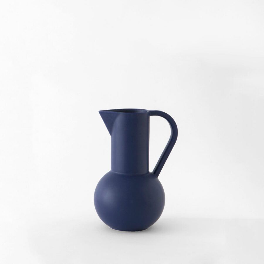 Blue Globe-Base Pouring Jug - Small