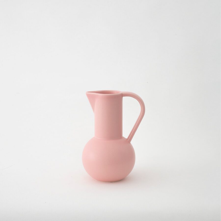 Coral Blush Rounded Silhouette Pitcher - Small