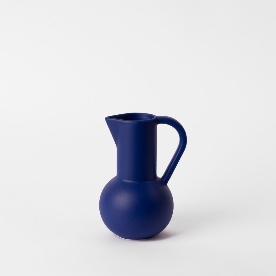 Small Horizon Blue Contemporary Spouted Ceramic Jug